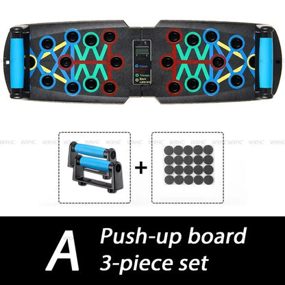 Smart Foldable Push-Up Board with Automatic Counter – Multi-Grip Stand for Core & Strength Training at Home