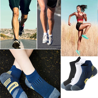 3 Pairs Non-Slip Sports Socks – Quick-Dry Athletic Socks for Men & Women