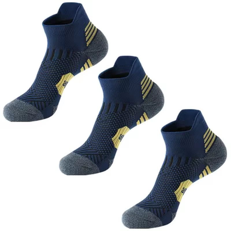 3 Pairs Non-Slip Sports Socks – Quick-Dry Athletic Socks for Men & Women