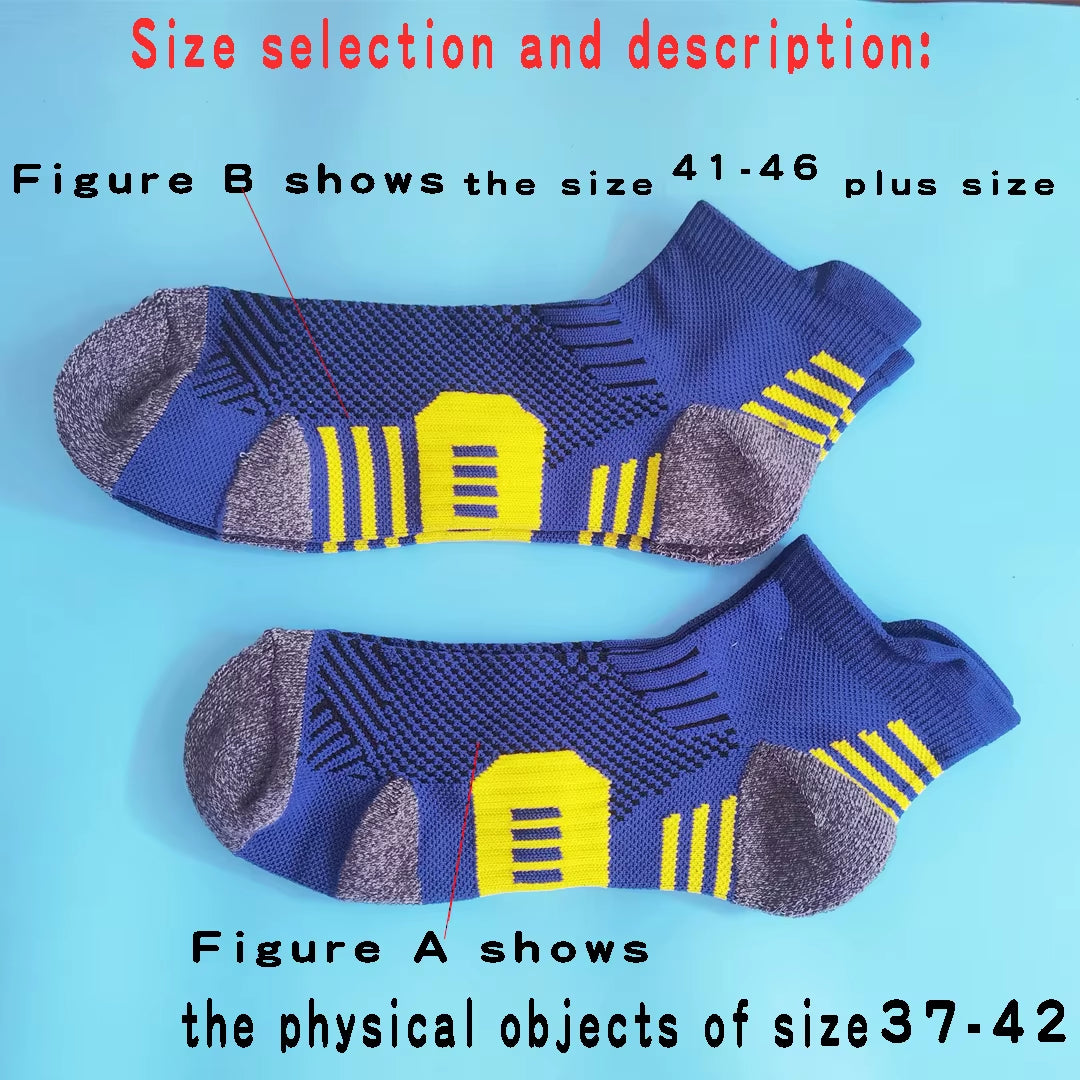 3 Pairs Non-Slip Sports Socks – Quick-Dry Athletic Socks for Men & Women