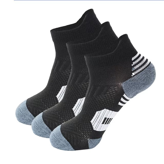 3 Pairs Non-Slip Sports Socks – Quick-Dry Athletic Socks for Men & Women