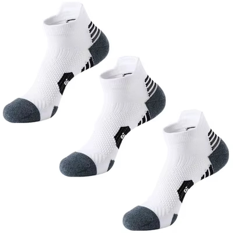 3 Pairs Non-Slip Sports Socks – Quick-Dry Athletic Socks for Men & Women